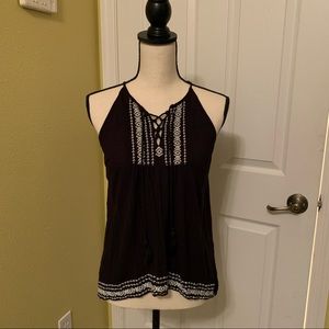 Black and white tie top (S/M)